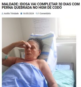 Caos na saúde do Maranhão? Atenção defensores do SUS, das mulheres…