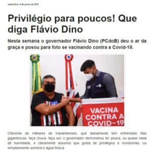 Em duas fotos: sobre o “comunismo” Dinista empurrado goela abaixo dos pobres maranhenses…