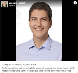 Fica esperto, Braide: Uma importante e preocupante análise feita diante das baixarias e do jogo antidemocrático do grupo comunista…