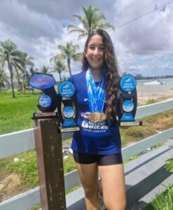Nadadora maranhense se destacou e teve uma excelente performance em competição realizada na cidade de São Luís-MA.