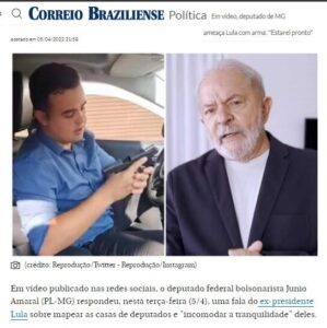 Democracia na bala? Após ameaça de Lula, deputado grava video mostrando arma…