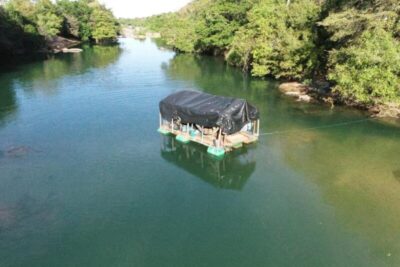 TOCANTINS: Balsa usada em extração clandestina de ouro é destruída