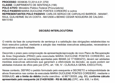 Justiça Bloqueia Contas de Belezinha por Crime Ambiental
