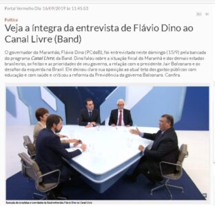 TV Band ressuscitada na capital comunista enquanto hospitais esquecidos, deixados nas contas vencidas dos prefeitos, estão fechando as portas. Bem vindos à “venezualiação” maranhense….