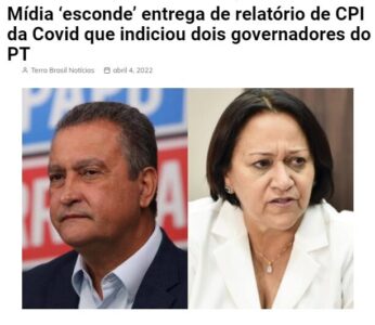 Respiradores desviados: resultado da CPI que complicou governadores do Nordeste poderá chegar ao Maranhão…