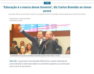 Brandão assumiu governo e deverá resolver broncas deixadas por Flávio Dino…