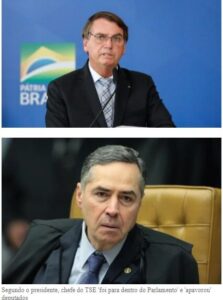 Barroso apavorou parlamentares e voto impresso auditável será derrotado, diz Bolsonaro