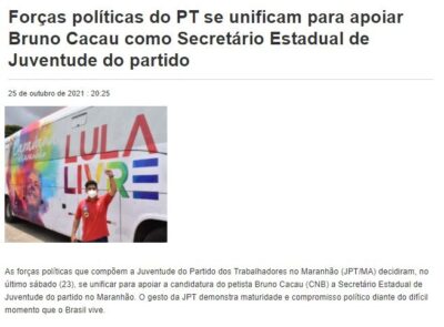 Petista “da gema” pretende moralizar partido de Lula no Maranhão…