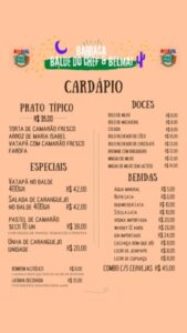 As delícias da culinária junina do Arraial Mais Mais no estacionamento da Loja Havan…