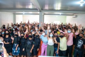 Daniella Tema e Amanda Gentil consolidam apoio em Cândido Mendes