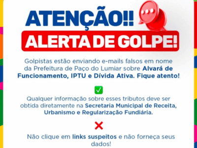 Urgente: Golpistas estão se passando pela Prefeitura de Paço do Lumiar para aplicar fraudes financeiras