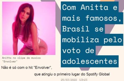 Gabinete do ódio? Após campanha massiva pedindo para adolescentes tirar título de eleitor, Annita vira notícia por fraude!!!!