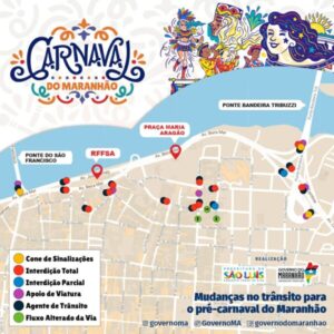 Trânsito de São Luís será alterado para último fim de semana de pré-Carnaval