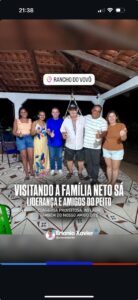 Erlanio Xavier fortalece laços comunitários ao visitar a família Neto Sá e amigos no Rancho do Vovô