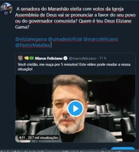 Alô, Eliziane Gama: hora de escolher qual Senhor deve se curvar…