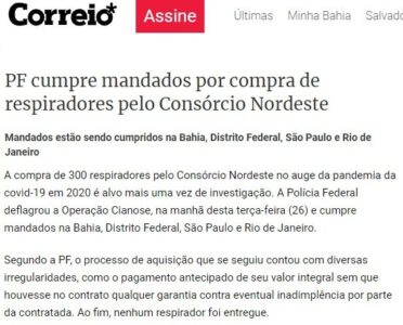 Enfim, Policia Federal chegará aos responsáveis pelos roubos do Consórcio do Nordeste?