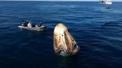 A chegada de astronautas na Terra após 9 meses ‘presos’ no espaço