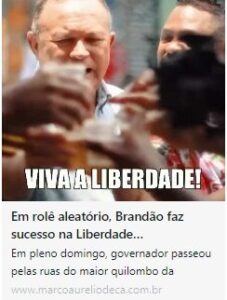 Enfim, a Liberdade: Líder político fazendo o dever de casa….