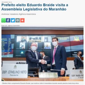 O retorno de Eduardo Braide à Assembleia Legislativa, a volta por cima…