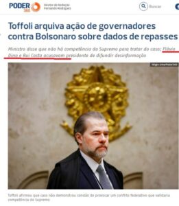 Bolsonaro ganha outra de Flávio Dino no STF. Será que agora Lulo-comunistas vão, enfim, informar onde enfiaram os milhões enviados ao Maranhão?