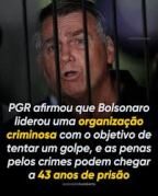 Organização criminosa liderada por Bolsonaro no banco dos réus
