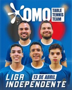 OMO Table Tennis Team disputa a Liga Independente com grandes nomes do tênis de mesa maranhense