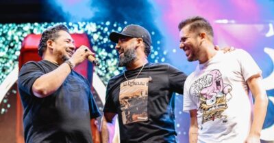 Luan Estilizado, Raí Saia Rodada e Zezo reúnem imprensa nacional em coletiva e falam sobre a gravação do 2º DVD “À Vontade”