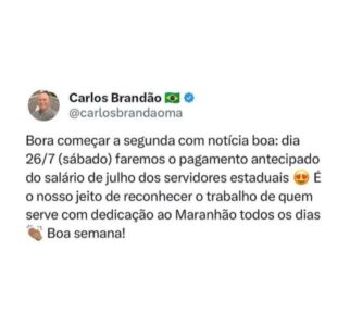 Pagamento dos servidores do Estado é antecipado