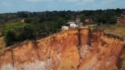 Cidade do Maranhão está sendo engolida por crateras gigantes