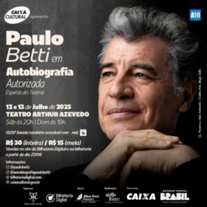 Caixa cultural prepara abertura em São Luís trazendo o espetáculo autobiografia autorizada, de Paulo Betti
