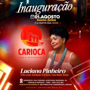 Novo espaço cultural e gastronômico será inaugurado em São Luís com show de Luciana Pinheiro