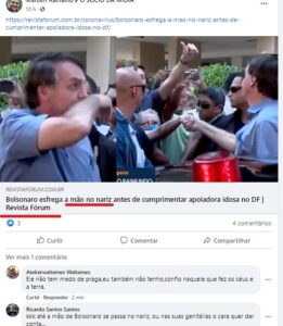 Extra: Bolsonaro passa a mão no nariz, comunistas já podem usar fotos para impeachment…