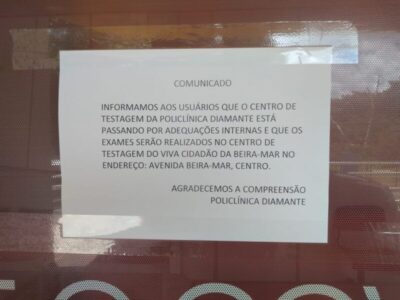 Centro de Testagem para Covid-19 no Pam Diamante suspende exames em São Luís