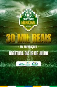 Campeonato Municipal de Futebol de Mirador inicia neste sábado com premiação de 30.000,00