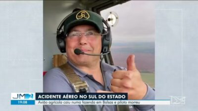 Piloto morre em Balsas vítima de acidente com monomotor