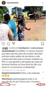 Eduardo Braide na imagem do dia: “apareceu a margarida”?