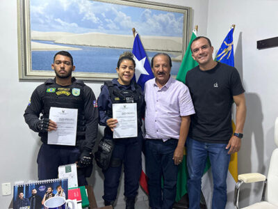 Prefeito Neto Carvalho dá posse à nova comandante da Polícia Municipal de Araioses