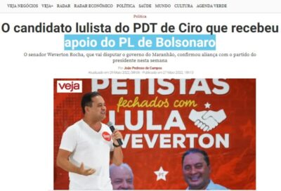 Weverton Rocha no lugar de “Bolsonarista bomba”?