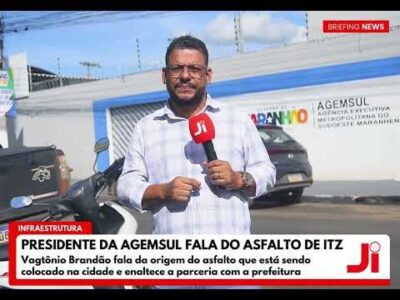 VÍDEO: Presidente da Agemsul fala do asfalto que está sendo colocado em Imperatriz