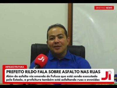 VÍDEO: Prefeito de Imperatriz Rildo Amaral fala em entrevista sobre o asfalto de ruas e avenidas