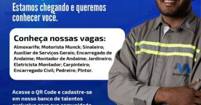 Parceria da Montisol, Vale e Acib abre cadastro de vagas prioritárias à comunidade Itaqui-Bacanga