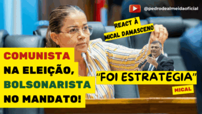 React: Mical Damasceno escorrega ao rebater Rodrigo Lago