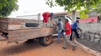 Obra em Estreito tem material recolhido por causa de suposto calote