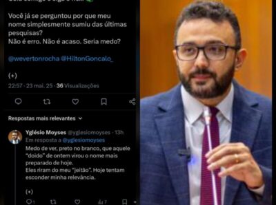 Piada do dia: Yglésio questiona ausência em pesquisa para o Senado