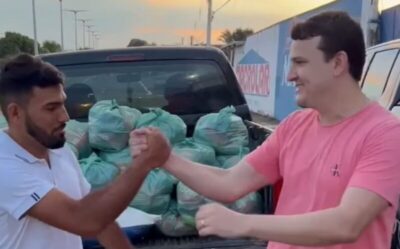 Matheus Mota inicia entrega de cestas básicas a mais de mil famílias em Pastos Bons