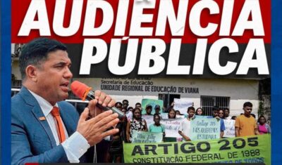 “Cerca de 200 alunos fora de sala de aula”, denuncia deputado Wellington e convoca audiência pública em Viana