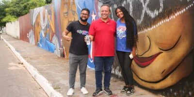 Paço do Lumiar: Com apoio do prefeito Fred Campos, Programa Arte de Rua transforma muro de escola no Maiobão em galeria a céu aberto.