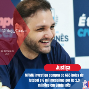 MPMA investiga compra de 665 bolas de futebol e 6 mil medalhas por R$ 2,9 milhões em Santa Inês
