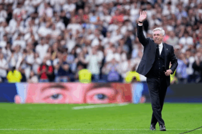 É do Brasil! Ancelotti chora em despedida do Real Madrid