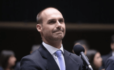 PT pede a prisão de Eduardo Bolsonaro por traição à Pátria